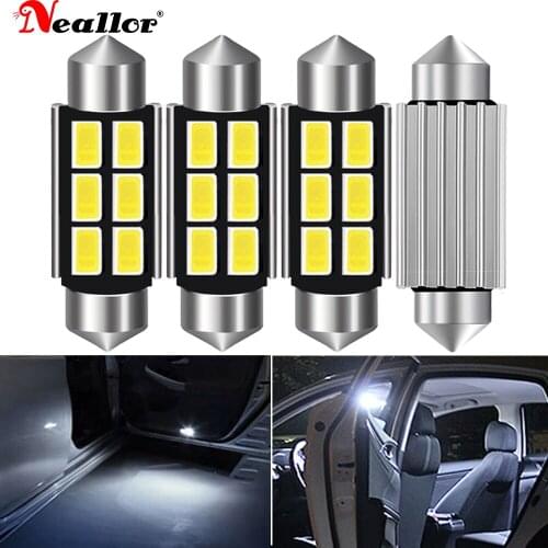 2x Canbus Led Festoon 31mm 36mm 41mm C10W C5W Led 5630 SMD Lamp Lighting Car Dome Light Bulb For VW Volkswagen Touareg 2004-2010