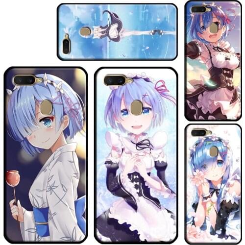 Anime Re Zero Rem Phone Case For OPPO A15 A91 A3S A5S A1K A52 A72 A5 A9 A31 A53 2020 A83 F5 Reno 4 Pro Z 2Z