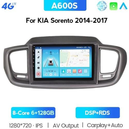 For Kia Sorento 3 2014 - 2017 Car Radio Multimedia Video Player Navigation GPS Android 10 2din 2 Din DVD Support Cooling Fan BT