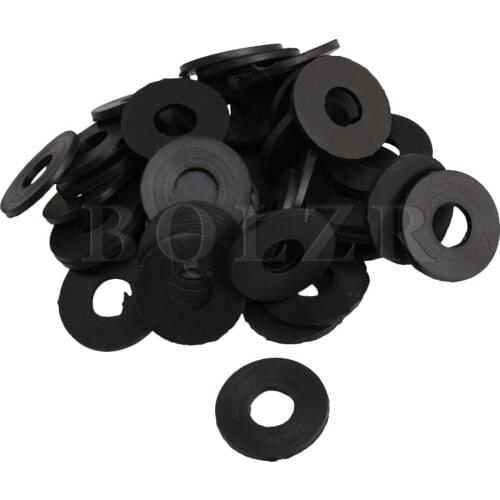BQLZR 50x Black O Ring Hose Gasket Flat Rubber Washer Sealing Ring 25x12x2MM