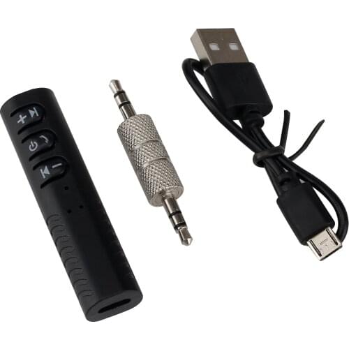 For Bluetooth-compatible receiver car kit adapter wireless 3.5mm hands-free music audio automatic AUX for speaker headset