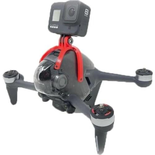 For DJI FPV Drone Combo Go To GoPro Action Camera Mount Hardware Extended Adapter Mount Bracket Holder For DJI FPV Drone Combo