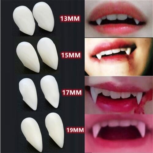 Halloween 4 size Vampire Teeth Fangs Dentures Props Costume Props Party Holiday DIY Decorations Horror Adult For Kids