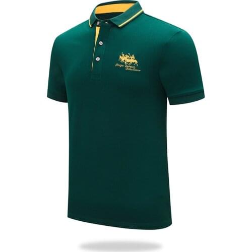 Famous Brand Summer Polo Shirt Men Outdoor Casual Sport Polo Men Slim Fit Short Sleeve 95% Cotton Breathable M-4XL Polo Homme