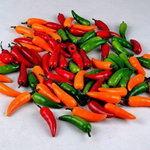Hot Pepper Paprika Artificial Chili Vegetable Fruit Home Garden Decor Christmas Decoration Craft DIY Accessories