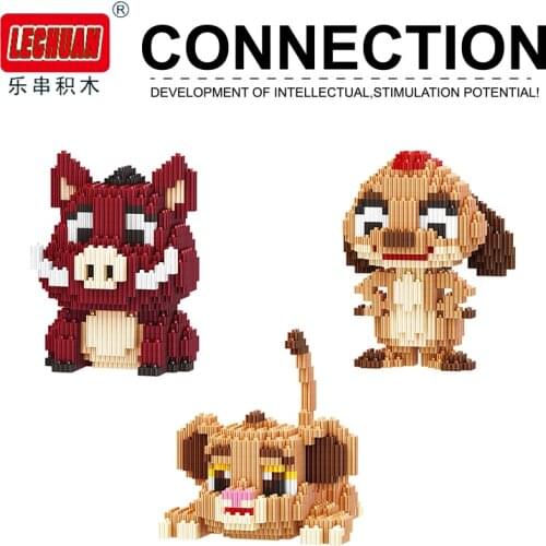 Mini Diamond Building Blocks Wild Boar Model 520+ Pcs Kids Educational Toys Bricks Blocks Childrens Toy Gifts