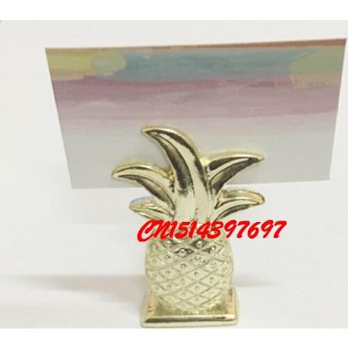 Mini Gold Pineapple Table Place Card Holder Name Number Menu Stand For Wedding Favor Party Event Party Decoration FF18070204