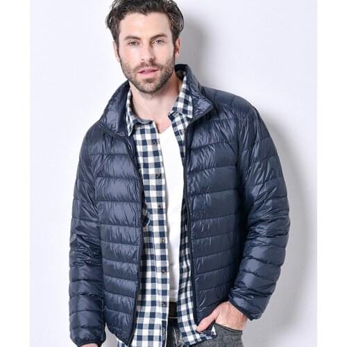 Winter Autumn Men Ultralight Jacket White Duck Down Coat Men Down Jackets Winter Male Casual Down Jacket Coat Warm Parka 5XL