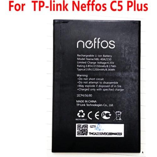 NEW Original 2150mAh NBL-40A2150 battery For TP-link Neffos C5 Plus NBL-40A2150 Mobile phone