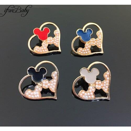 Buttons for DIY accessories metal pearl pendants