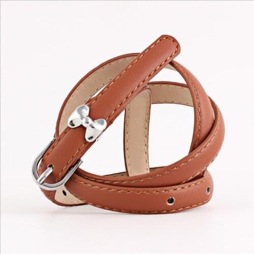 New Designer Ladies White Black Red Thin Narrow Waistbands Belt Female Gold Buckle Belts for Women Jeans Cinturones Mujer