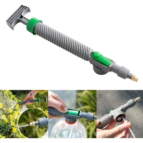 Manual Sprayer High Pressure Air Pump Adjustable Drink Bottle Spray Head Nozzle Outdoor Garden Plants Watering Tool