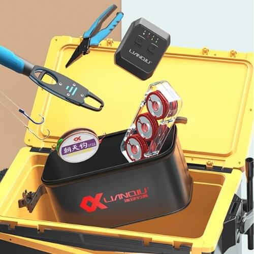 Fishing Bag Live Fishing Box Outdoor Multifunction Portable EVA Fishing Bait Bucket Waterproof Fishbox Storage Bag Tackle X767B