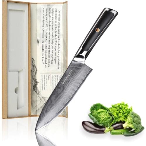 SUNNECKO 6.5" inch Chefs Knife Kitchen Knives Japanese Damascus VG10 Steel High Quality Sharp Blade Cutter Tools G10 Handle