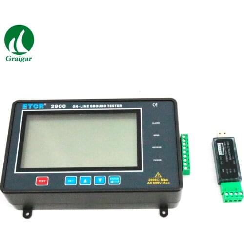 New ETCR2900 Online Earth Resistance Tester On-Line Monitoring Ground Resistance Meter