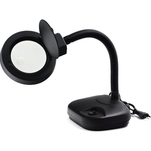 5 times magnifying glass desk lamp with lamp magnifying glass mobile phone repair welding reading writing lighting magnification