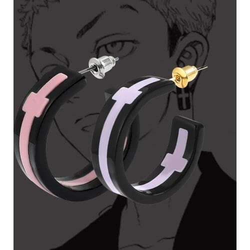 Japanese Anime Tokyo Revengers Takashi Mitsuya surrounding earrings Cartoon Character Peripheral Decoration Cosplay Accessories