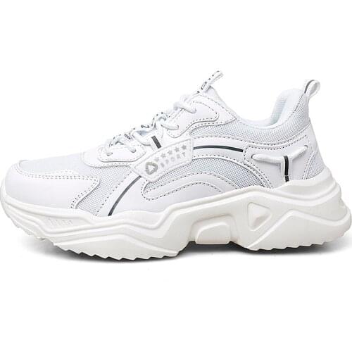 Lace Up Trainers Women Platform Sneakers Shoes 2021 Designer Brand Luxury Women Shoes Wear Resistant Soft Bottom Walking Shoes