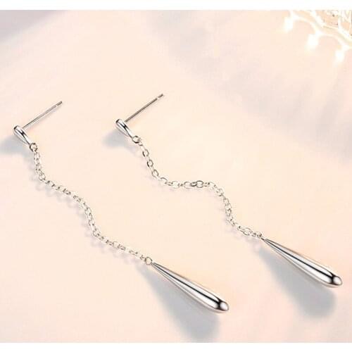 100% 925 Sterling Silver Hoop Earring Loop Gifts Simple Smooth Big Earrings For Women Jewelry hypoallergenic earrings