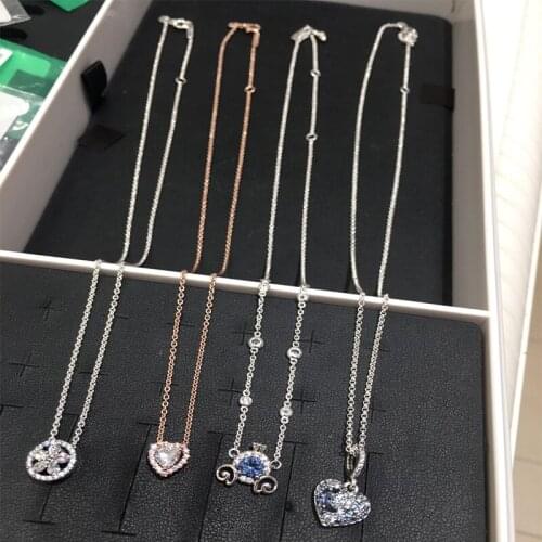 Winter 2020 New Style 925 Silver Heart-shaped Pumpkin Car Necklace, Popular And Best-selling Jewelry Romantic Gift For Girlfrien