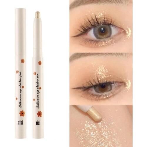 1.2g Eyeshadow Stick Waterproof Shimmers Glitter Decorative Reduce Eye Bags Silkworm Eyeshadow Pen Eyes Makeup Tools