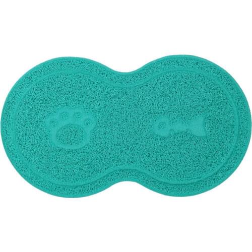 2019 Explosion Models Pet Supplies 8 Word PVC Simple Non-slip Design Multifunctional Cat Litter Mats Placemat Pet Mats