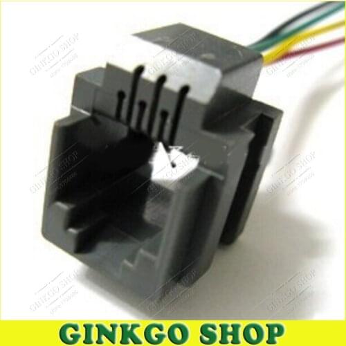 300pcs/lot 6P4C RJ11 PCB Socket Jack Telephone Adaptors Connectors 623K-6P4C Models Free Shipping