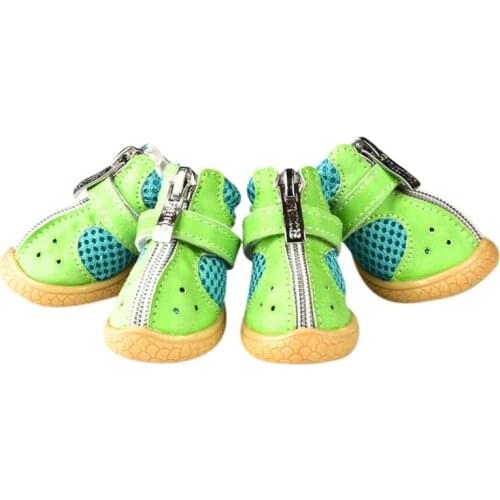 4Pcs/Set Winter Pet Dog Shoes Warm Snow Boots Waterproof Fur Booties Waterproof PU anti-slip Boot For Small Dogs ChiHuaHua