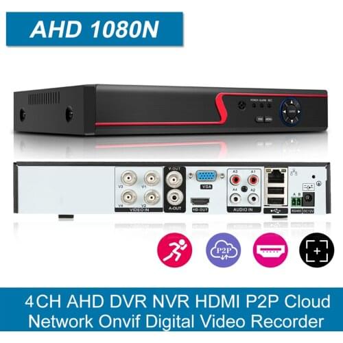 4CH 1080P Full High Definition Hybrid AHD/Analog/TVI/CVI/ CCTV Digital Video Recorder DVR for Security Surveillance System