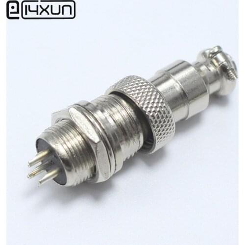 1set GX12 3P Aviation Plug 12mm 3Pin Male Plug Female jack Audio Wire Panel Connector kit Interface