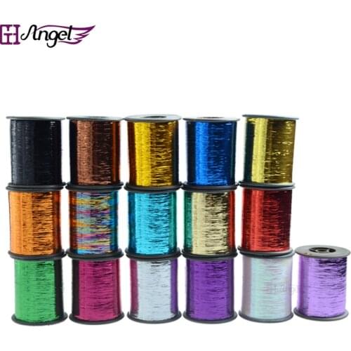 Free Shipping-3 rolls Hot! -16 colors mix, 2000m(78740 inch)/roll, Glitz Sparkling Dazzle colorful Tinsel Hair Extensions