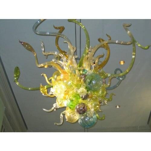 Free Shipping Luxurious Hand Blown Murano Glass Flower Chandelier