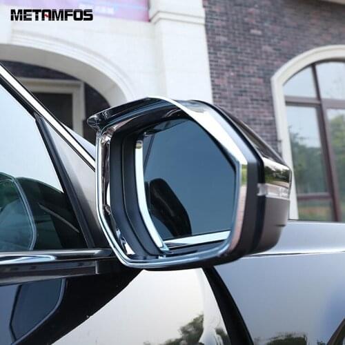 For Hyundai Tucson 2015-2017 2018 Chrome Rear View Side Door Mirror Visor Sun Shade Rain Guard shield Accessories Car Styling