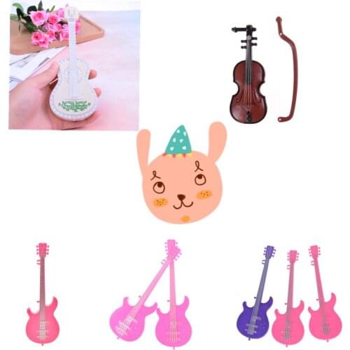 Quality Miniature Instrument 1 pc Party Doll Accessories 1/6 doll clothes guitar for doll for girls best gift
