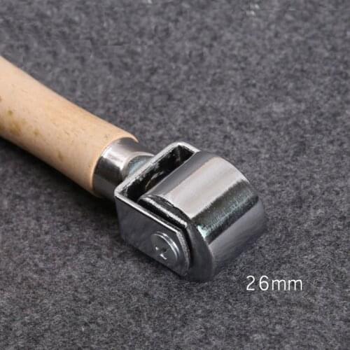 DIY 26mm Leather Glue Edges Laminating Roller Craft DIY Handmade Crease Tool Leather Craft Roller