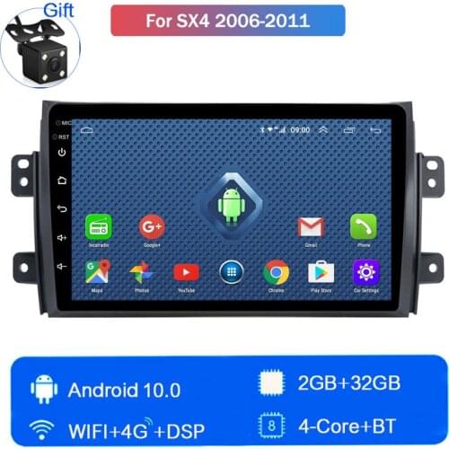 Android 10 4G LTE Car Radio Head Unit Player central multimidia auto estereo 2+32G For Suzuki SX4 2006 2007 2008 2009 2010 2011