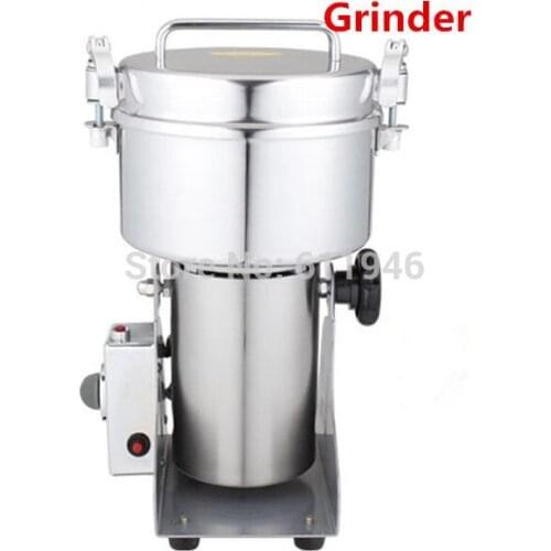 Stainless steel Pepper Grinder Chinese medicine grinder 1000g Swing Grinder High Power 3100w Small Powder Mill with High Speed