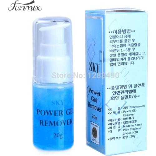 High Quality Powerful Eyelash Glue Remover Blue Fragrance Gel Planting Grafted Eyelashes 20g Removable Glue Head Push