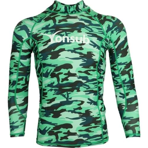 Mens Long Sleeve Surfing Swim Wetsuit Top Vest Shirt, UPF 50+ UV Protection, Slim Fit, Comfortable - Various Sizes