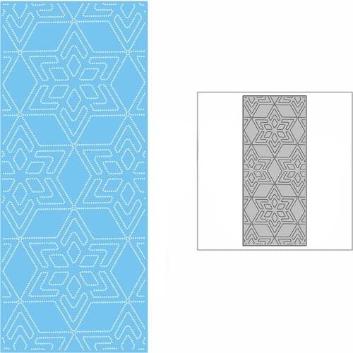 New Slim Six-pointed Star Background Plate 2021 Metal Cutting Dies for DIY Scrapbooking and Card Making Embossing Craft No Stamp