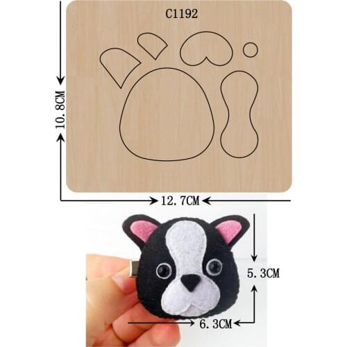 New dog Wooden die Scrapbooking C-1192 Cutting Dies Multiple sizes