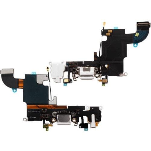 Flat cable connector charging for Iphone 6S white Dock Audio microphone
