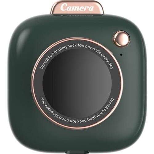 Mini Camera Shape Portable Handheld Personal Necklace Fans Speed Adjustable Rechargable Fan for Camping Office Travel Fans