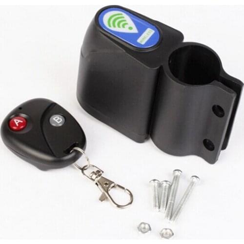 Burglar alarm remote alarm bicycle lock bike lock anti-theft alarm system with remote control