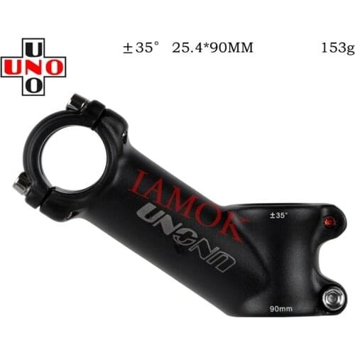 UNO Bike Black/Silver Stem 35 Degree 60-135mm Stems 25.4/31.8x28.6mm Iamok Road Bicycle Parts