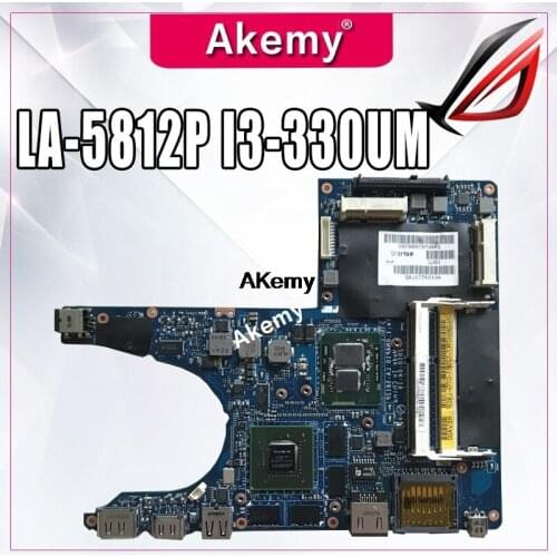 High quality For M11X R2 Laptop Motherboard CN-09V4JK 09V4JK 9V4JK 0NP10 LA-5812P With I3-330UM CPU 100% full Tested