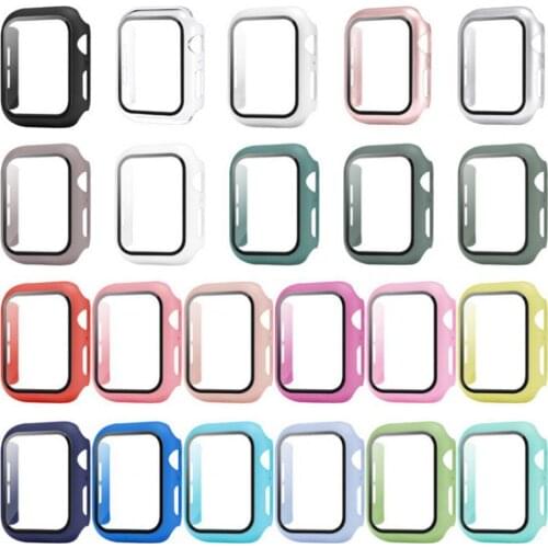 Watch Screen Protector Bubble Free Bubble Free PC Smart Watch Screen Protective Case for Apple Watch 6/SE Accessories