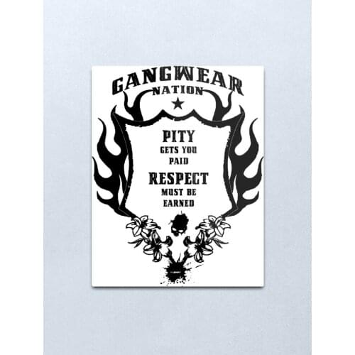 Respect - Cool Sayings - Pity Metal Print Tin Sign Vintage Metal Wall Sign Plaque Retro Garage Shed Car