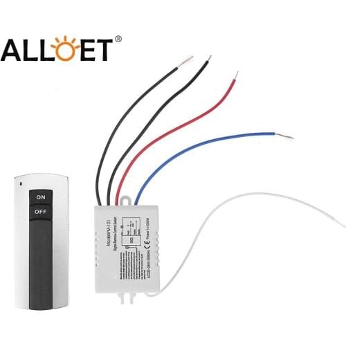 1 Ways ON/OFF 220V WirelessRemote Control Switch Digital Remote Control Switch