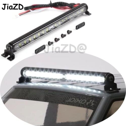 1 pcs headlight headlamp Metal LED Roof Lamp Light Bar for 1/10 RC Crawler Trx-4 Trx4 SCX10 90027 & SCX10 II 90046 90047 QQ1
